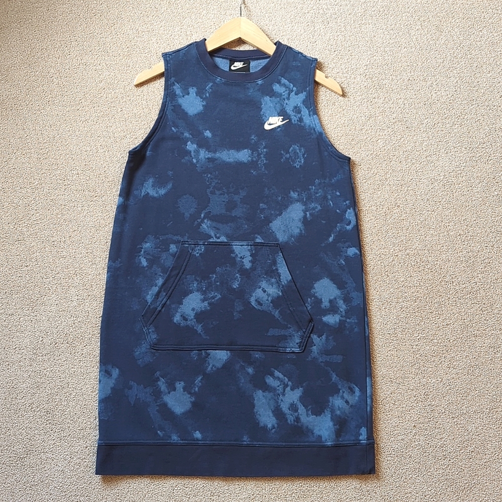 Nike Blue Tie-Dye Mini Dress